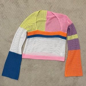 Y2K color block top!!
